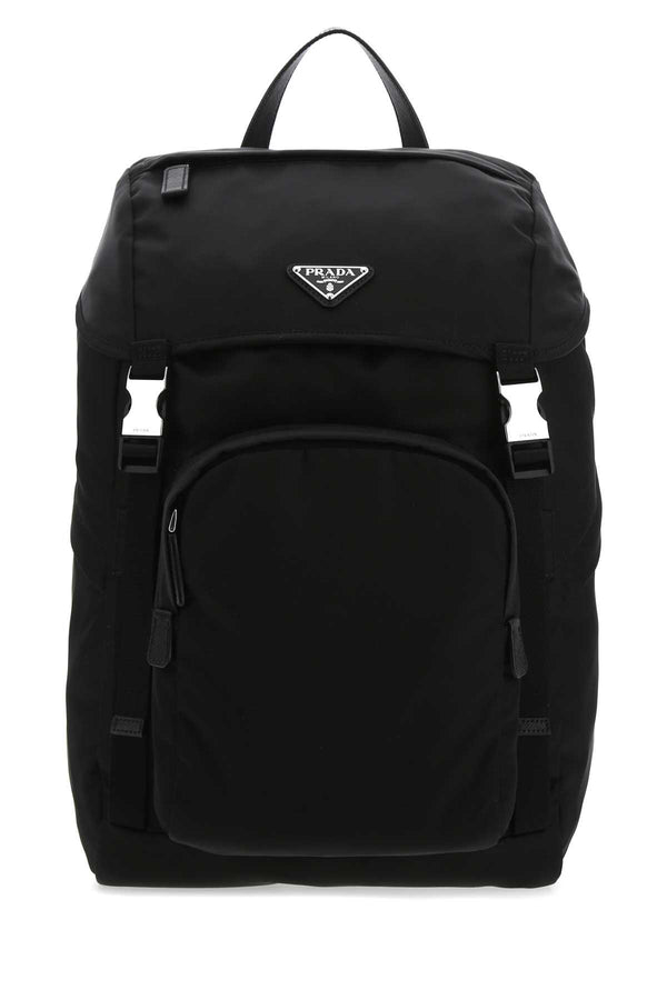 Re-Nylon Backpack, Silver Hardware