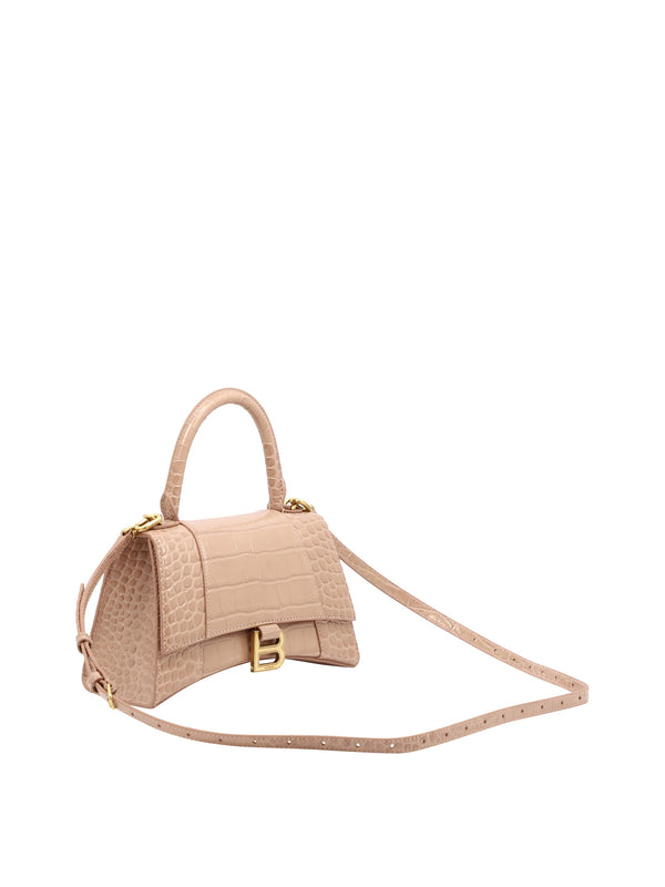 Hourglass Small Top Handle Bag, Gold Hardware