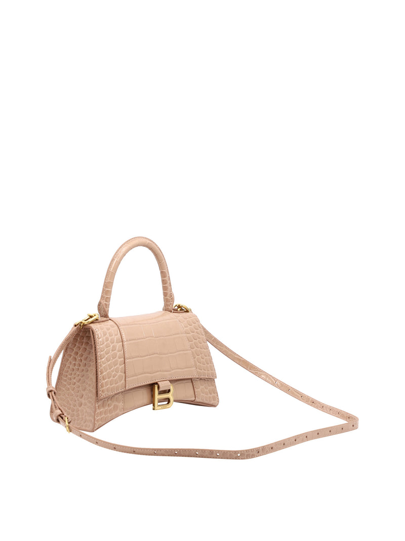 Hourglass Small Top Handle Bag, Gold Hardware