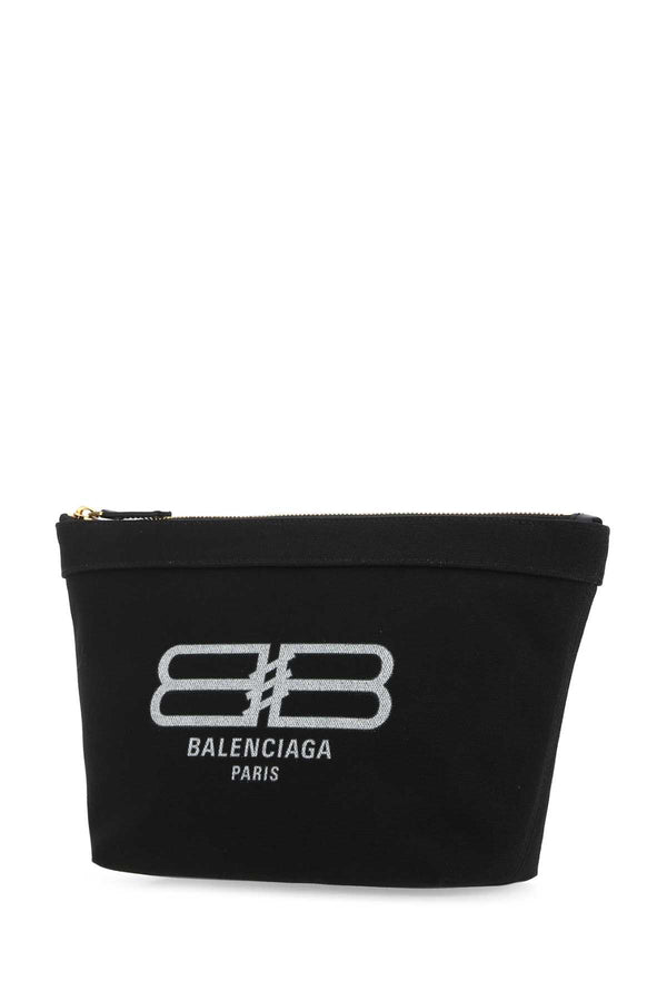 BB Logo Zipped Beauty Case, Gold Hardware