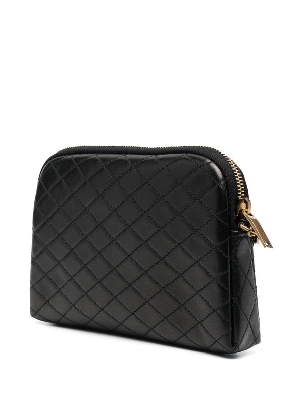 Gaby Quilted Crossbody Bag mini, gold hardware