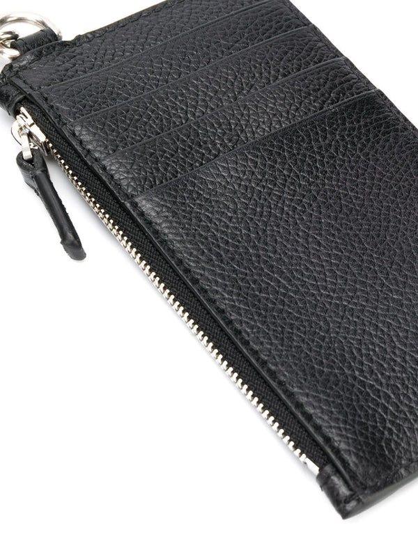 Everyday Zipped Cardholder with Lanyard, Silver Hardware
