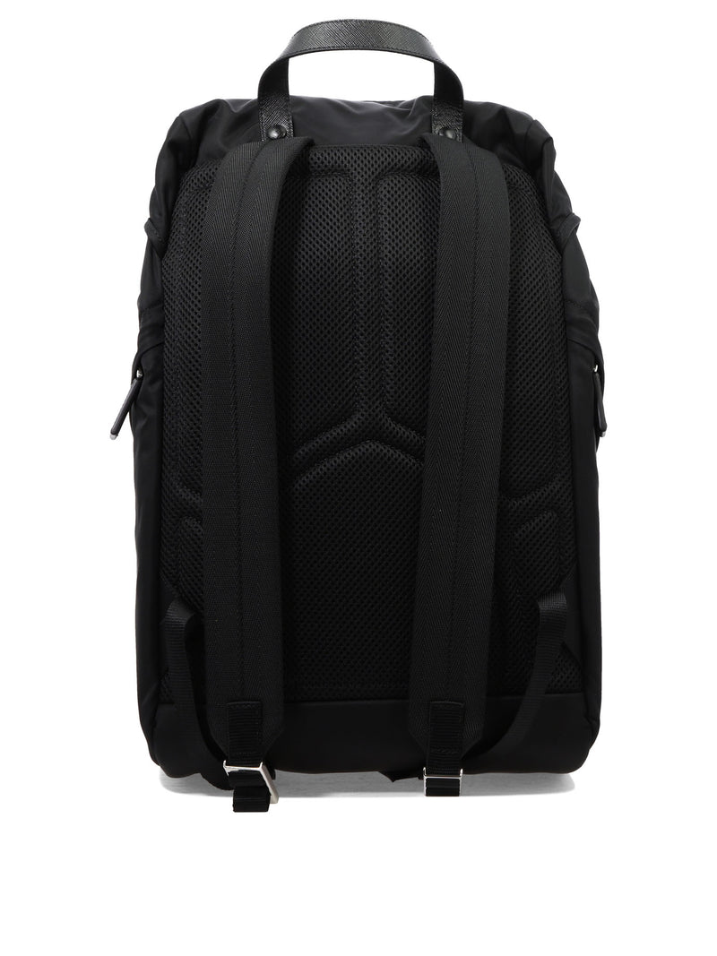 Re-Nylon Backpack, Silver Hardware