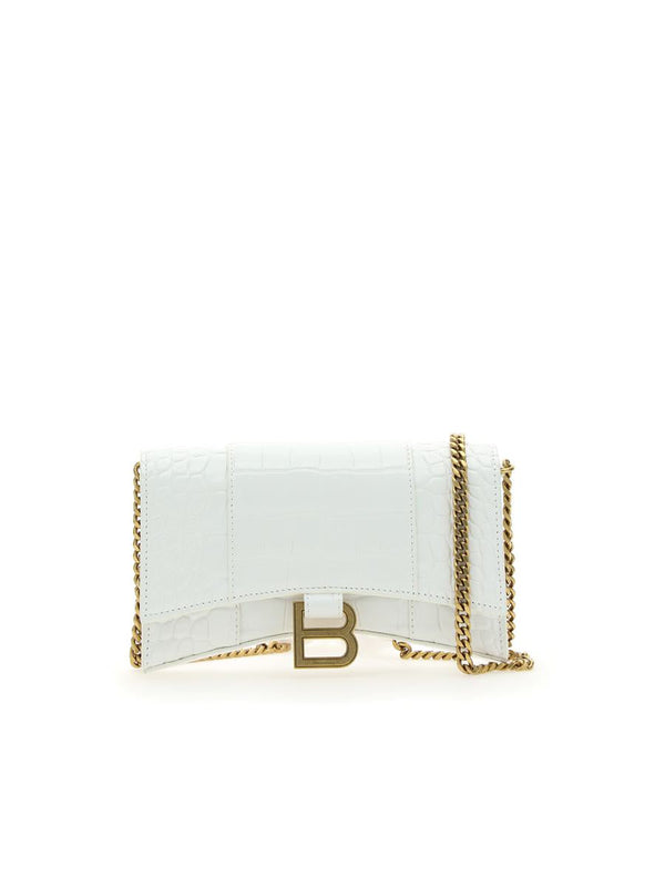 Hourglass Wallet on Chain, Gold Hardware