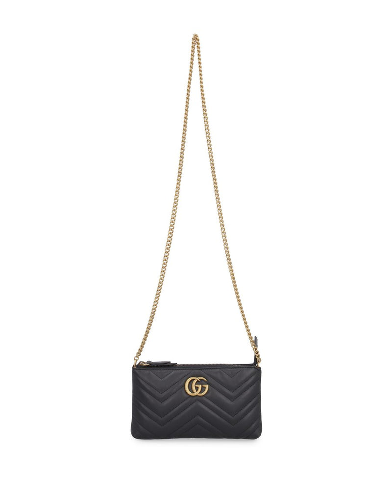 GG Marmont Wallet On Chain, Gold Hardware