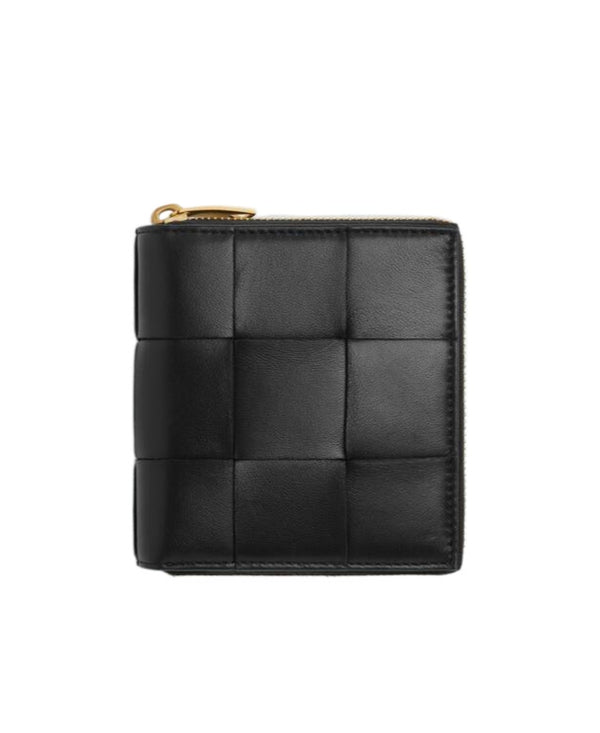 Square Casette Wallet, Gold Hardware