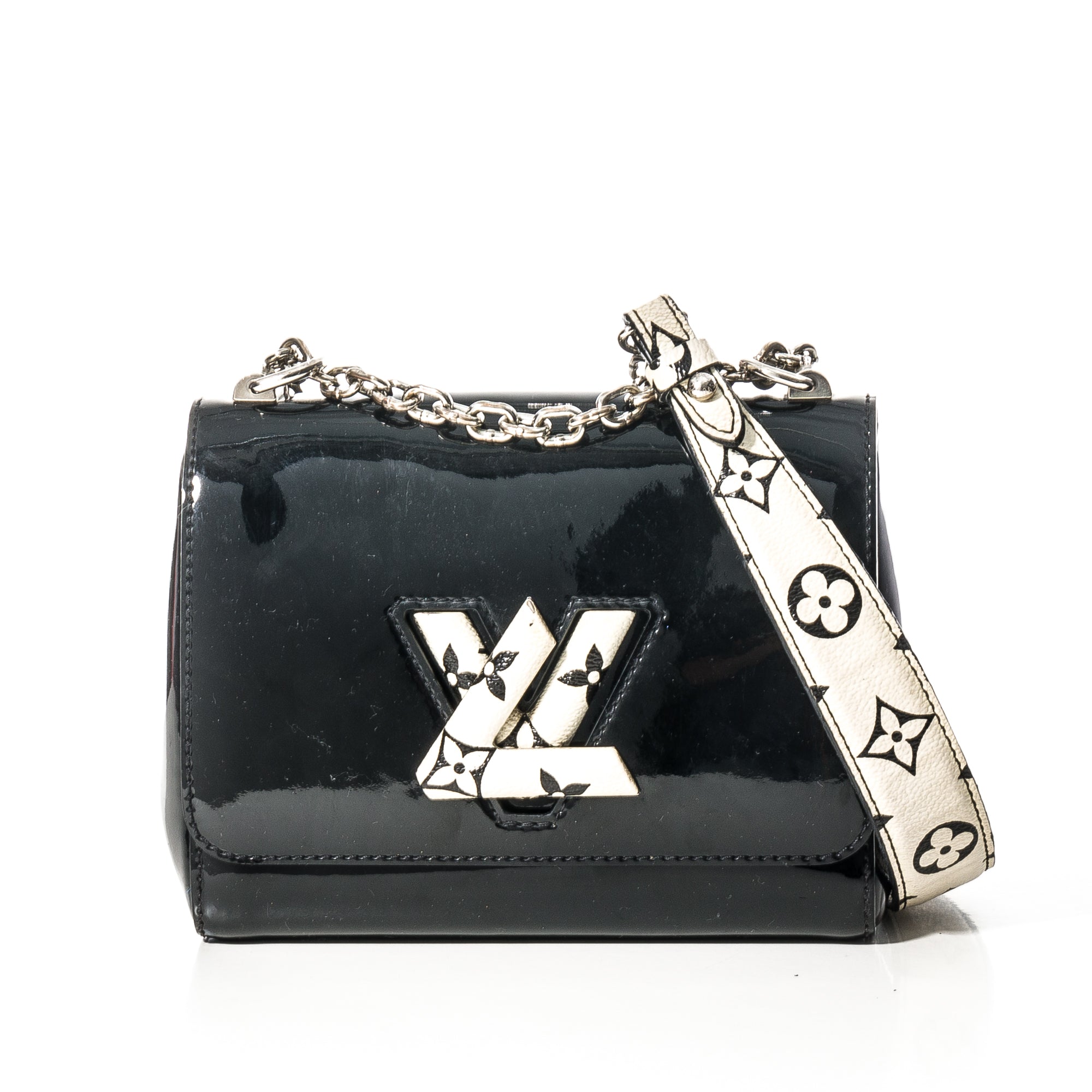 Louis Vuitton Black Vernis Patent Leather Twist PM Shoulder Bag Louis  Vuitton