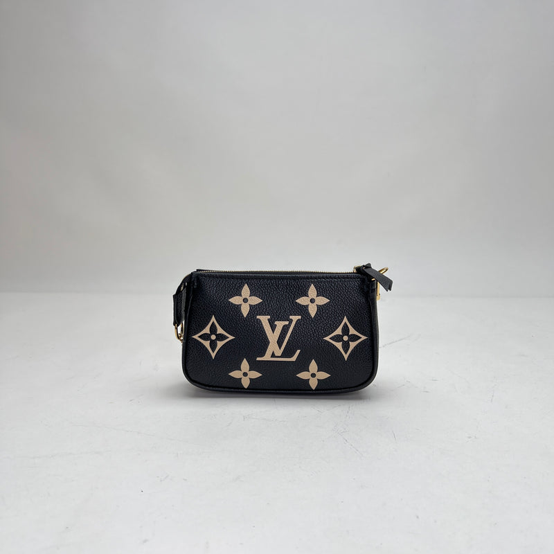 Pochette Mini Pouch in Monogram Empreinte leather, Gold Hardware