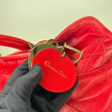 Granville Medium Top handle bag in Lambskin, Light Gold Hardware