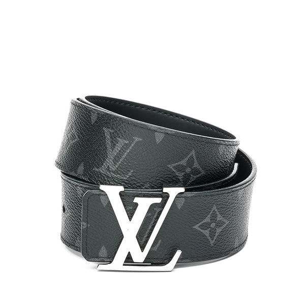 Eclipse Saint Tulle LV Initial Belt in Coated Canvas, Gunmetal Hardware