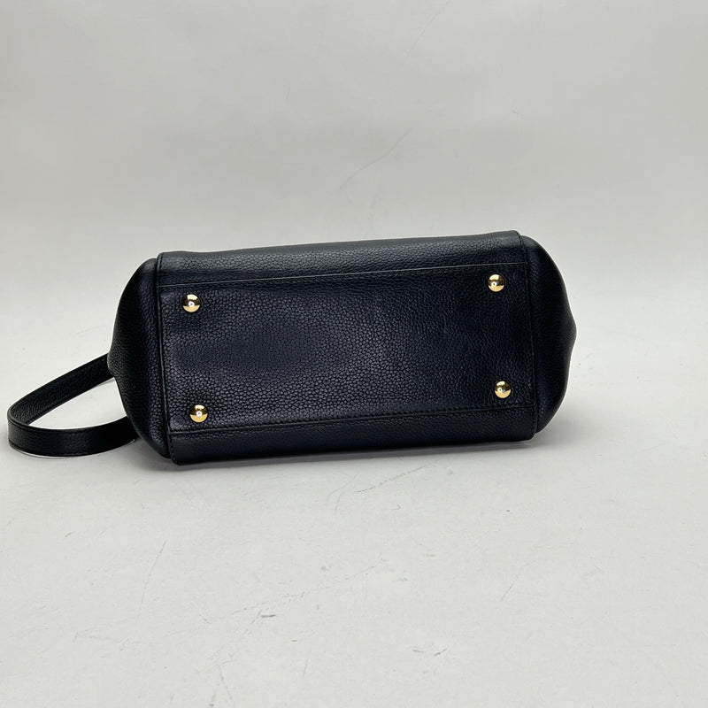 Sophia Top handle bag in Calfskin, Gold Hardware