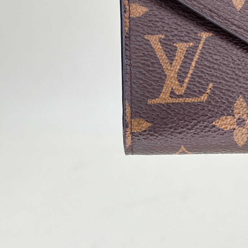 Victorine Wallet in Monogram coated canvas, Gold Hardware