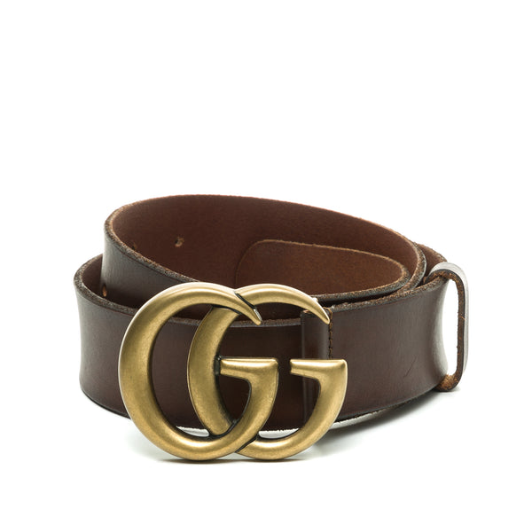 GG Marmont Reversible Belt in Calfskin, Gold Hardware