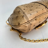 Raccoon Tail Smilla Crossbody bag in Other leather, Gold Hardware