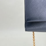 Vara Crossbody bag in Saffiano leather, Gold Hardware