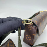 Felicie Crossbody bag in Monogram coated canvas, Gold Hardware