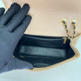 Filigree Flap Small Shoulder bag in Caviar leather, Gold Hardware