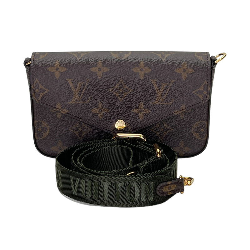 Felicie Strap and Go Crossbody bag in Monogram coated canvas, Gold Hardware
