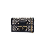 DAUPHINE Wallet on chain in Jacquard, Gold Hardware