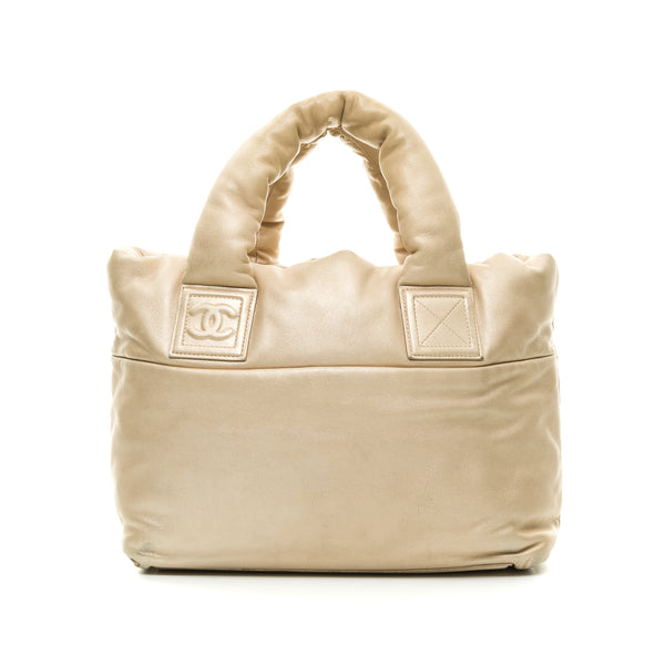 Coco Cocoon Tote bag in Lambskin, Brushed Gold Hardware