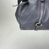 VITELLO LUX Large Top handle bag in Calfskin, Gold Hardware