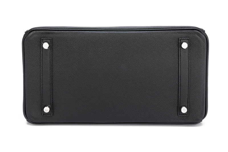 Birkin 30 Top Handle Bag in Epsom Leather, Palladium Hardware