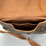 Louis Vuitton SAUMUR 30 Shoulder bag in Monogram coated canvas, Gold Hardware