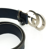 GG Marmont Reversible Belt in Calfskin, Silver Hardware