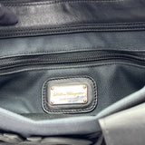 Gancini Top handle bag in Canvas, Silver Hardware