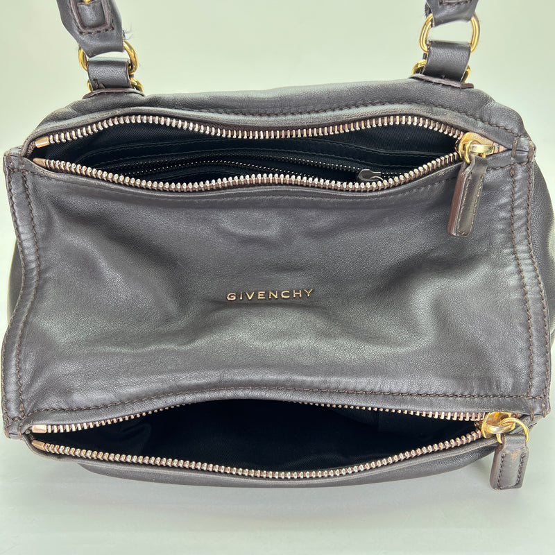 Pandora Small Top handle bag in Calfskin, Gold Hardware