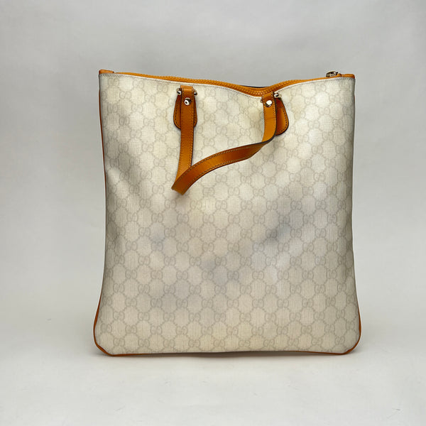 GG Supreme Tote Tote bag in Coated canvas, Light Gold Hardware