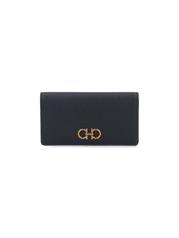 Gancini Continental Wallet, Gold Hardware