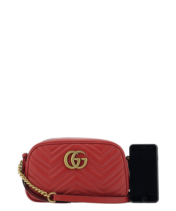 GG Marmont Small Matelassé Shoulder Bag, Gold Hardware