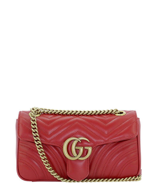 GG Marmont Shoulder Bag, Gold Hardware