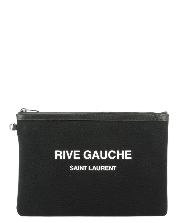 Rive Gauche Clutch, Silver Hardware