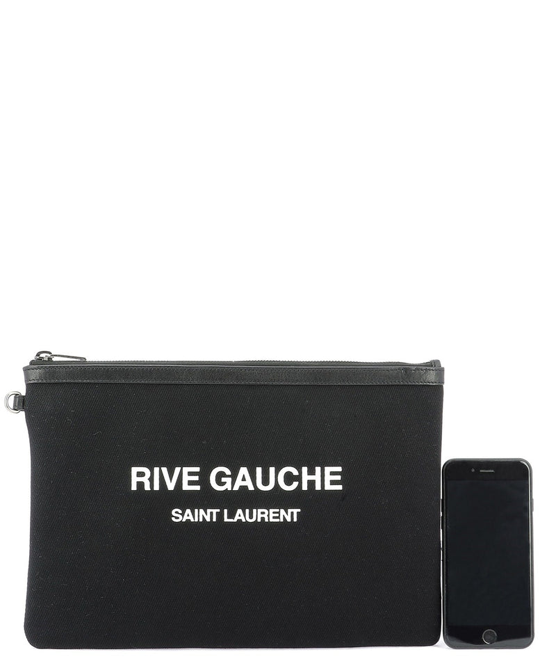 Rive Gauche Clutch, Silver Hardware