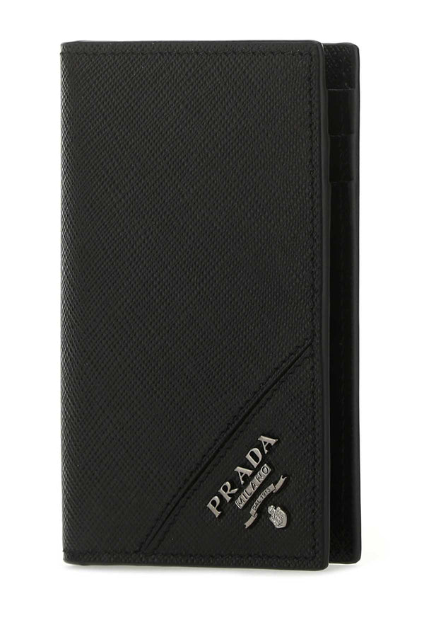 Vertical Saffiano Leather Wallet