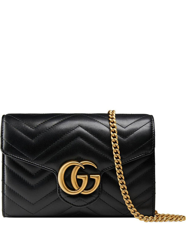 GG Marmont Matelassé Shoulder Bag, Gold Hardware