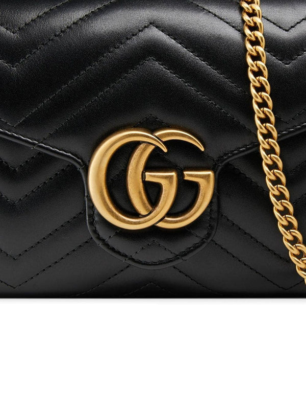 GG Marmont Matelassé Shoulder Bag, Gold Hardware