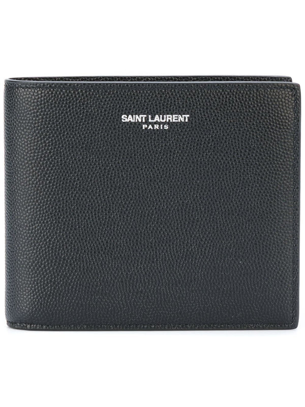 Bifold Grained Leather Wallet