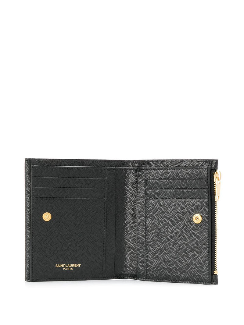 Vertical Bifold Wallet, Gold Hardware