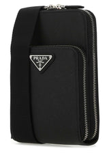 Saffiano Leather Smartphone Case, Silver Hardware