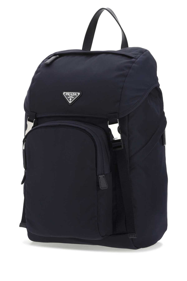 Nylon Backpack, Silver Hardware