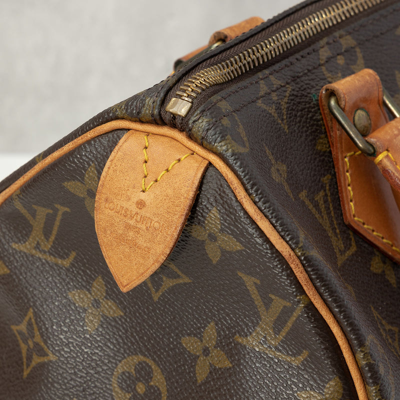 Louis Vuitton Monogram Speedy 25 - Brown Handle Bags, Handbags