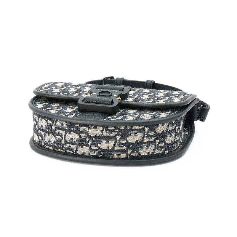 Gallop Mini Messenger Bag in Jacquard, Silver Hardware