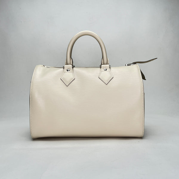 Speedy 30 Top handle bag in Epi leather, Silver Hardware