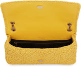 Jamie Raffia Shoulder Bag, Gold Hardware