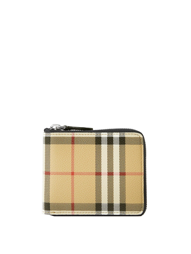 Vintage Check Ziparound Wallet with Coin Pouch
