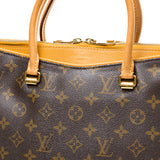 Pallas Yellow Top handle bag in Monogram coated canvas, Gold Hardware