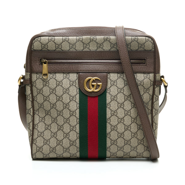 Gucci Beige GG Monogram Canvas Small Hobo Shoulder Bag Ruthenium